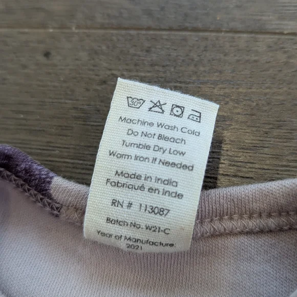 Kate Quinn Purple Bat Print Baby Romper - Picture 4 of 5